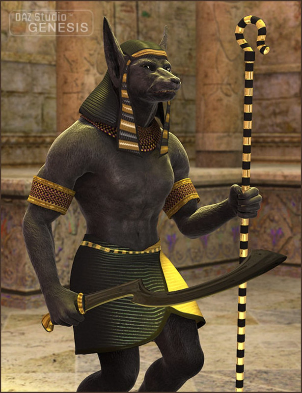 ancient egyptian character/god Anubis